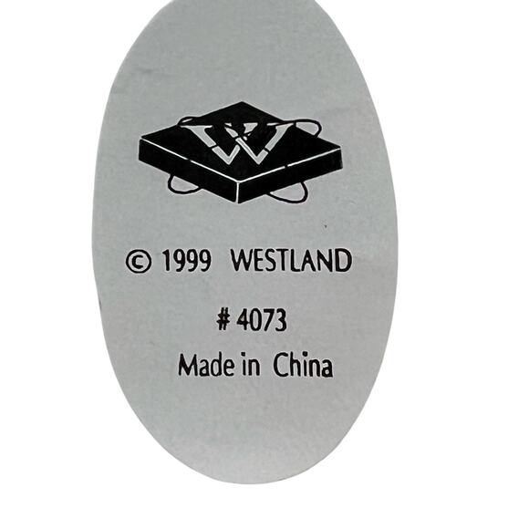 Westland #4073 FOREVER FRIENDS Heart Shaped Hinged Ceramic Trinket Box 1999 NWOT - Picture 9 of 9